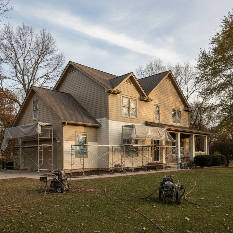 Exterior Siding Staining